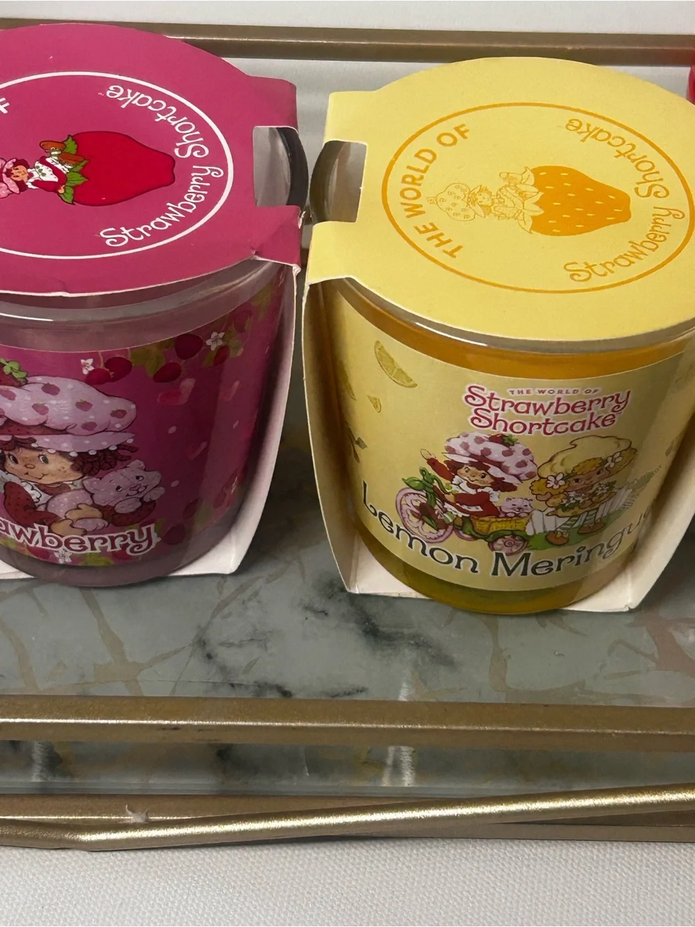 Strawberry Shortcake Pink Bath & Body Set Candle Bubble Bath Gift Set